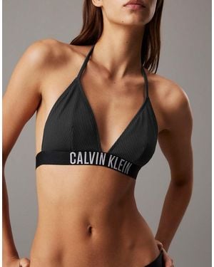 Calvin Klein Intense Power Triangle Bikini Top - Black