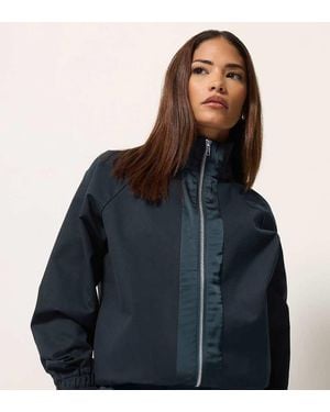 PixieGirl Petite Funnel Neck Jacket - Blue