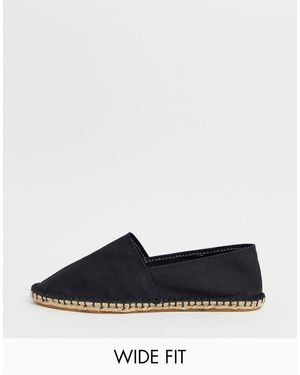 ASOS Wide Fit Espadrilles - Black