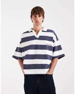 Jack & Jones Short Sleeve Rugby Top - Blue