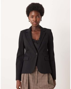 Mango Paloma Tailored Blazer - Black