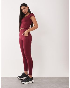 4505 Hourglass Active Waist Snatching High Rise Gym legging - Pink
