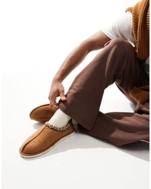 Jack & Jones Mule Slipper - Brown