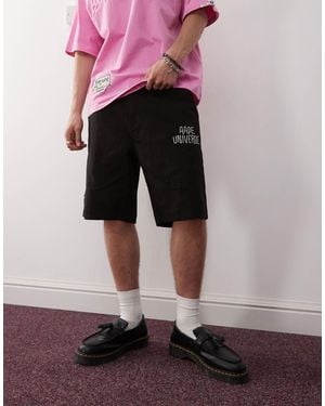 Aape By A Bathing Ape Aape By A Bathing Ape Loose Fit Shorts - Black
