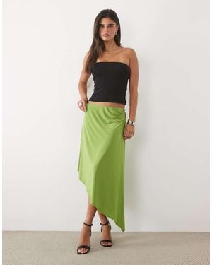 ASOS Co-Ord Cropped Asymmetrische Rok Met Kralen - Groen