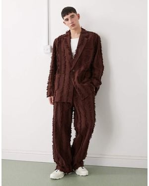 Reclaimed Vintage Oversized Suit Jacket - Brown