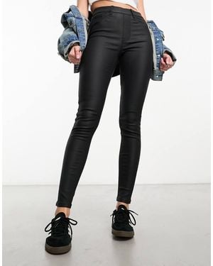 New Look Coated Jeggings - Black