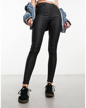 New Look Jeggings Negros Revestidos De