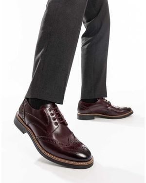 Base London York Brogue Shoe - Black