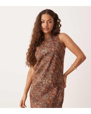 Nobody's Child Petite Palermo Shift Mini Dress - Brown