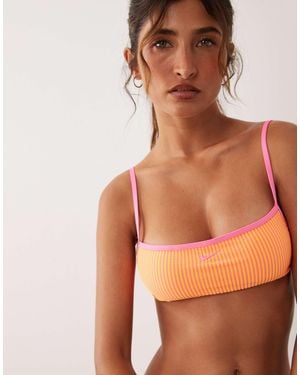 Nike Nike Square Neck Bikini Top - Orange