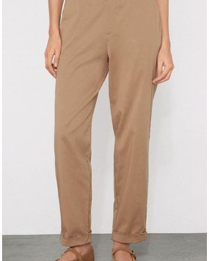 Tezenis Gabardine Cigarette Trousers - Natural