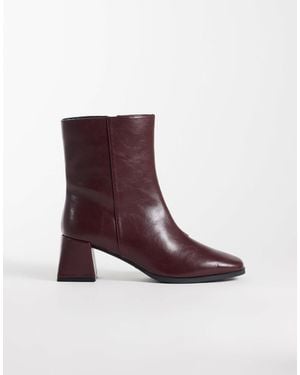 London Rebel London rebel large fit bottines mi-hautes delta bordeaux - Violet