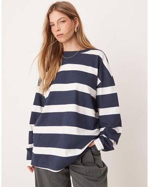 ASOS – langärmliges t-shirt - Blau