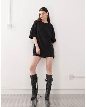 Noisy May Boxy T-Shirt Dress - Black