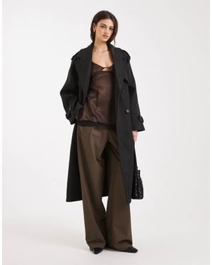 ONLY Belted Formal Coat - Black