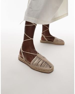 TOPSHOP Helayna Woven Espadrilles - White