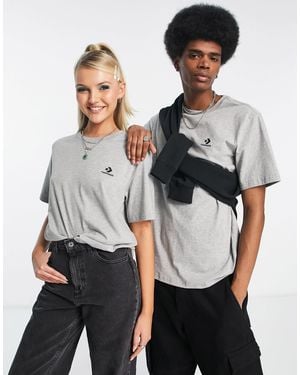 Converse Unisex Star Chevron T-shirt - Grey