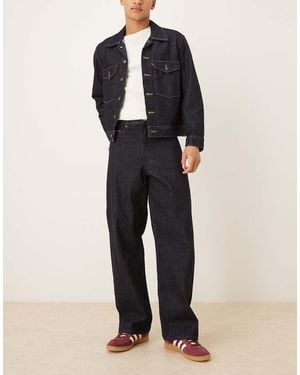 ASOS Premium Selvedge baggy Jeans - Blue