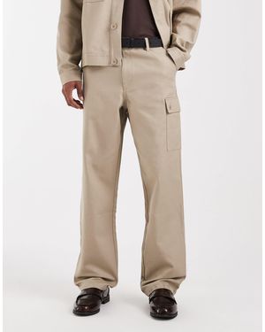 ASOS Co-Ord Baggy Cargo Pants - Natural
