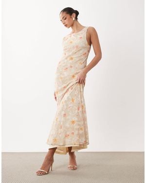 Gina Tricot – midikleid - Natur