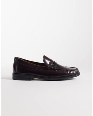 Jack & Jones Leather Penny Loafer - Red