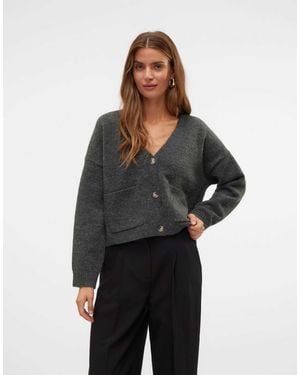 Vero Moda – strickjacke - Grau