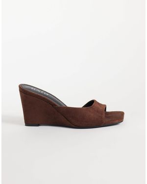 Raid Juniper mules mit absatz und keilabsatz - Weiß