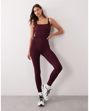 4505 Sculpting Naadloze Gymlegging Met Hoge Taille - Roze