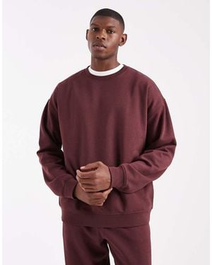 New Look Oversized Sweatshirt Co-ord - Red