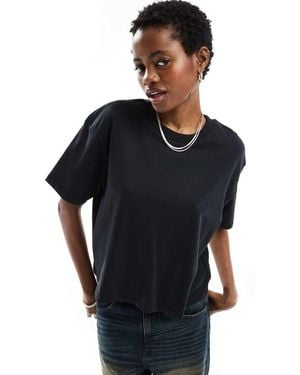 Collusion Boxy Short Sleeve T-shirt - Black