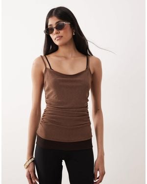 Mango Double Layer Vest - Purple