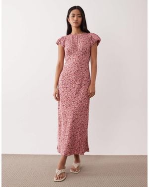 Nobody's Child Willow Cap Sleeve Midi Dress - Pink