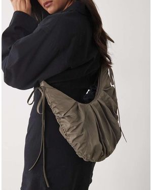 Weekday Bandolera Con Diseño Fruncido De -Rubio - Negro