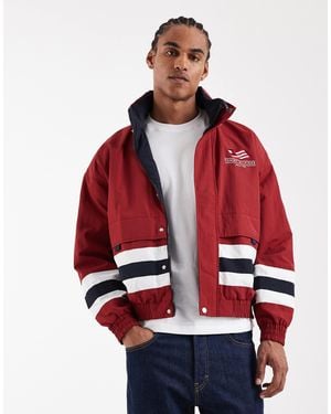 Tommy Hilfiger Reversible Regatta Windbreaker Jacket - Red