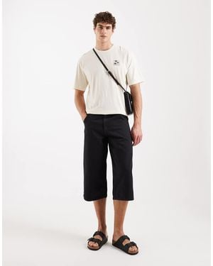 Redefined Rebel Eddie Loose Fit Long Line Shorts - Natural