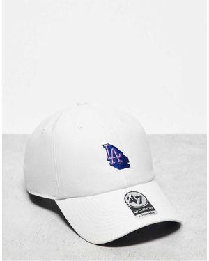 '47 Gorra Blanca Con Logo Pequeño De Los Los Angeles Dodgers Clean Up De - Blanco