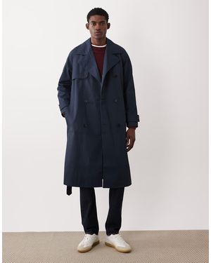 ASOS Oversized Trench Coat - Blue