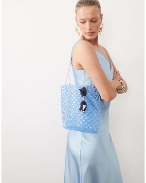 ASOS Beaded Tote Bag - Blue