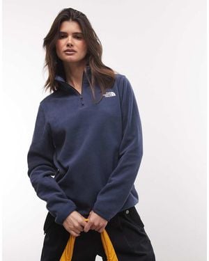 The North Face Chaqueta Polar Glacier Con Cremallera De 1/4 En - Azul