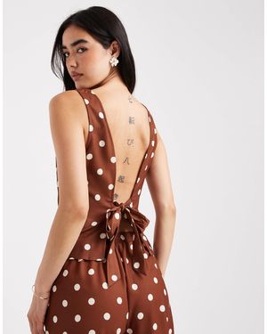 Vero Moda Sleeveless Tie Back Top Co-ord - Multicolour