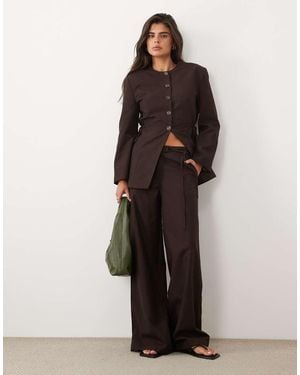 ASOS Broek Met Strikceintuur - Bruin