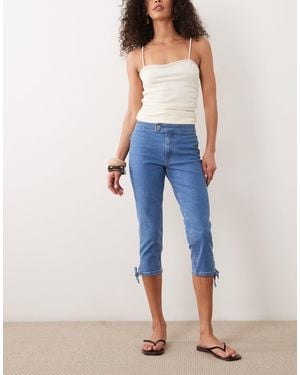 Miss Selfridge – jeans-caprihose - Blau