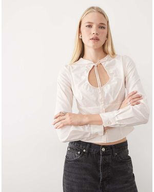 Miss Selfridge Getailleerd Overhemd - Naturel
