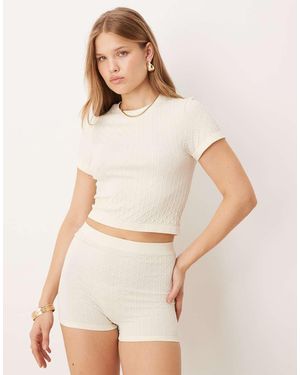 Calvin Klein Seamless Crop Top - White