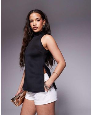 River Island Top Accollato - Blu