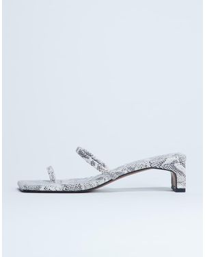 TOPSHOP Ivy Mid Heeled Sandals - White