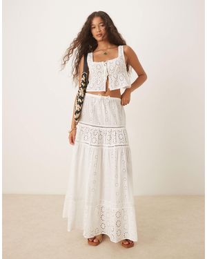 Iisla & Bird – gestufter maxi-strandrock - Natur