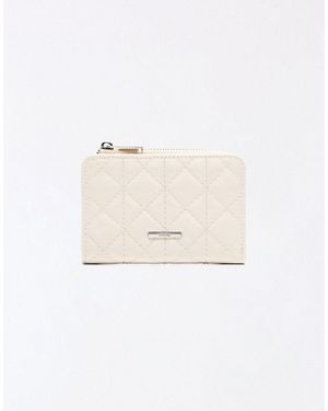Bershka Patent Effect Purse - Natural