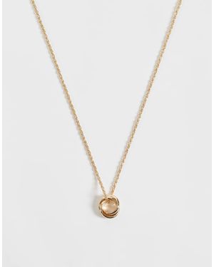 ASOS Collana Con Catenina E Pendente Con Dettaglio A Nodo - Bianco